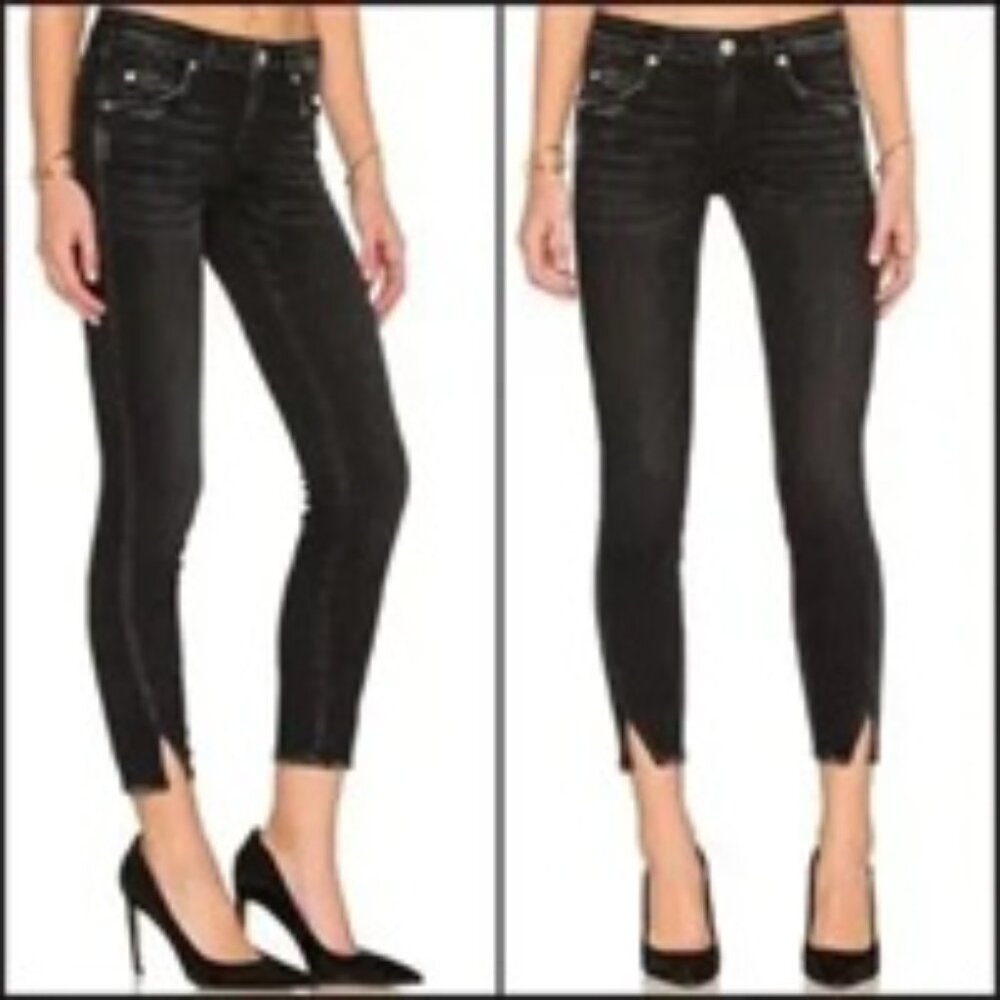 AMO Denim Twist black skinny jeans, size 30, EUC